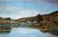 Pissarro, Camille - The Banks of the Marne at Chennevieres